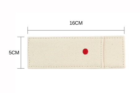 Étui à couteaux de cuisine en lin - lame max 13cm