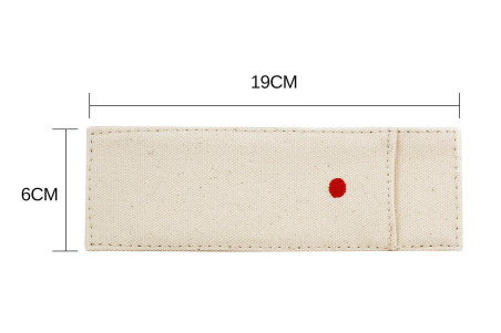 Étui à couteaux de cuisine en lin - lame max 16cm