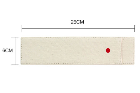 Étui à couteaux de cuisine en lin - lame max 22cm