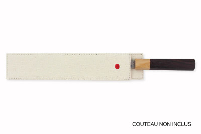 Étui à couteaux de cuisine en lin - lame max 25cm 2