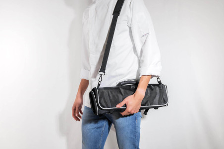 Trousse à couteaux Fukito vide 9 emplacements + 2 poches