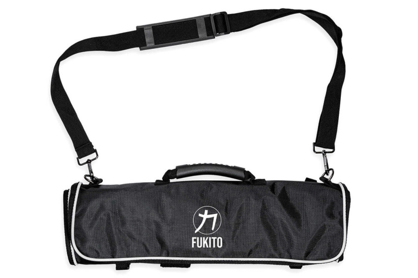 Trousse à couteaux Fukito vide 9 emplacements + 2 poches