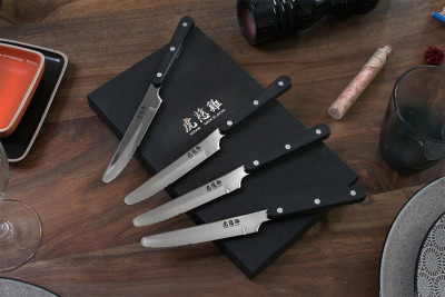 Set couverts de table Wusaki Japan - 4 couteaux à steak bout rond 2