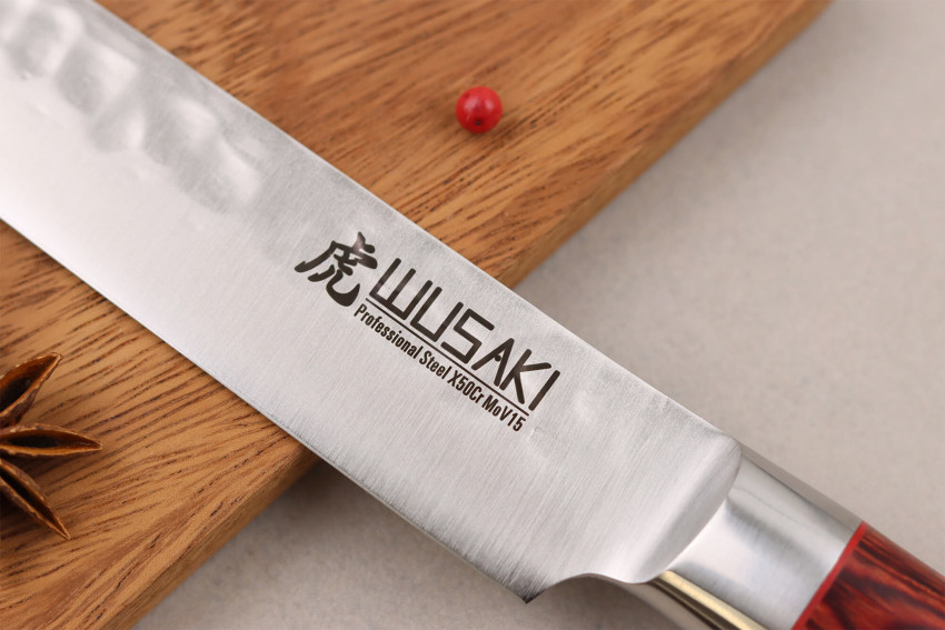 Couteau Wusaki Pakka X50 Trancheur lame 20cm