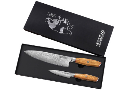 Coffret de couteaux Wusaki Fujiko 10CR 2 pièces - Chef + Office