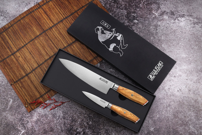 Coffret de couteaux Wusaki Fujiko 10CR 2 pièces - Chef + Office