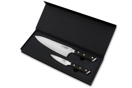Coffret de couteaux Fukito Ebène X50 2 pièces - Chef + Office