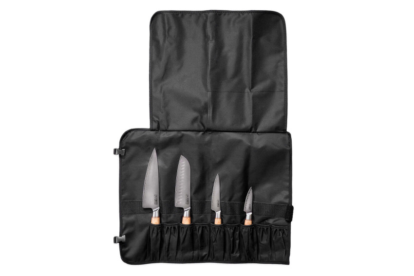 Mallette Fukito Pakka San Mai - 4 couteaux de cuisine