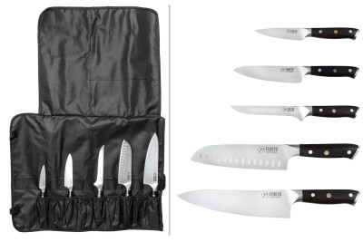 Mallette Fukito Ebène X50 - 5 couteaux de cuisine