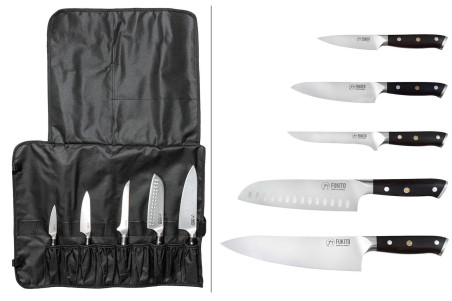 Mallette Fukito Ebène X50 - 5 couteaux de cuisine