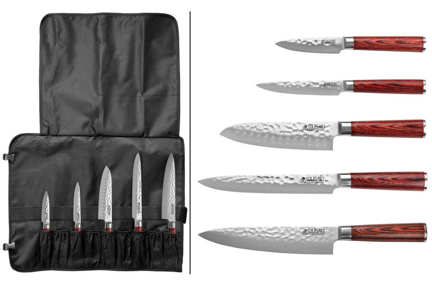 Mallette de couteaux de cuisine Wusaki Pakka X50 - 5 pièces