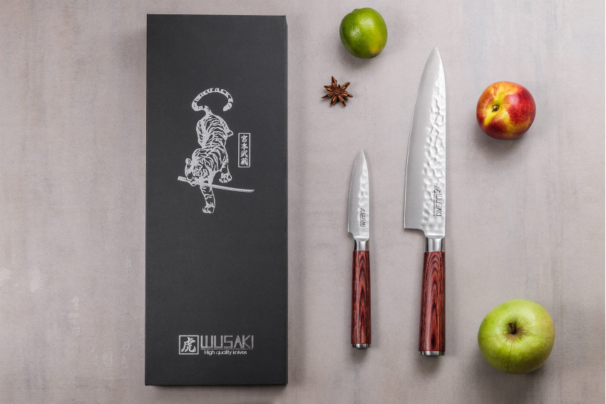 Coffret de couteaux Wusaki Pakka X50 2 pièces - Chef + Office