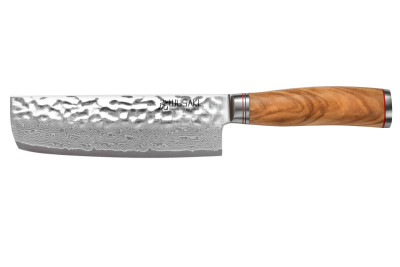 Couteau Wusaki Damas Olive 10CR Nakiri 17cm