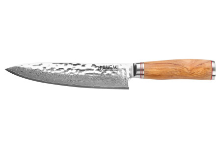 Couteau Wusaki Damas Olive 10CR Chef 20cm