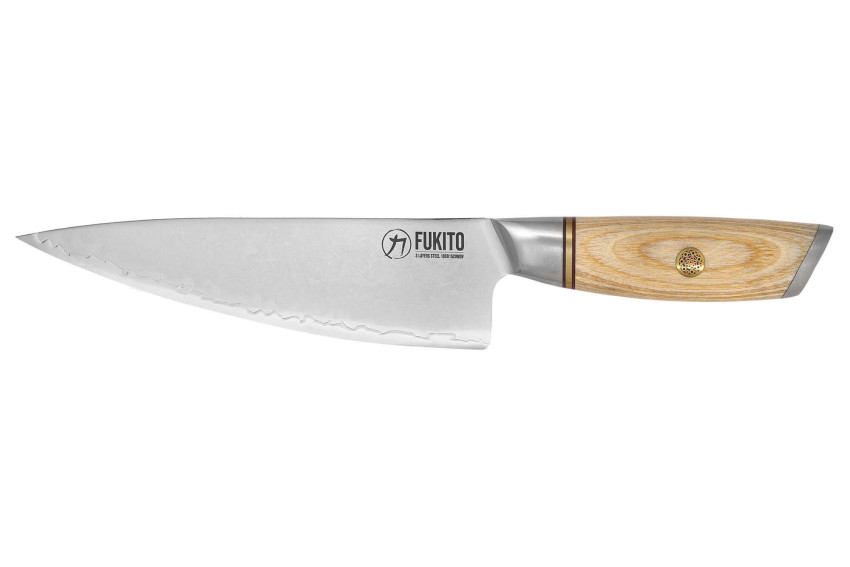 Couteau Fukito Pakka San Mai Chef 21cm