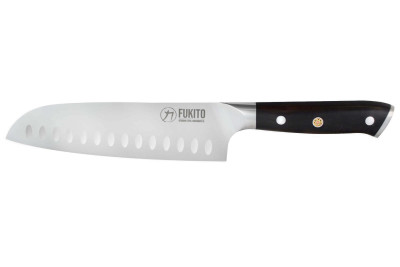 Couteau Fukito Ebène X50 Santoku lame 18cm