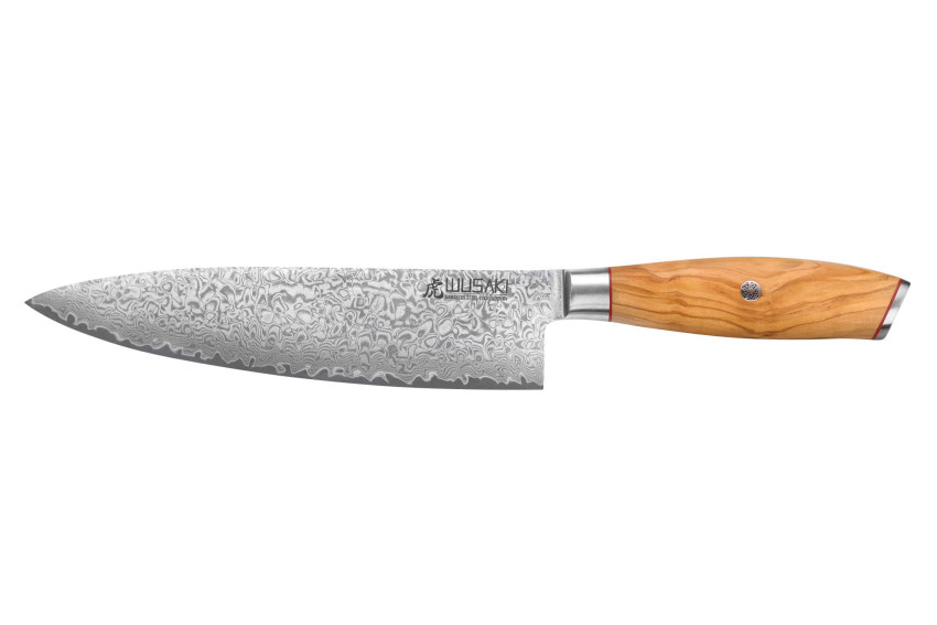 Couteau Wusaki Fujiko 10CR Chef lame damassée 20cm