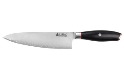 Couteau Wusaki Fujiko Black 10CR - Chef lame San Maï 20cm