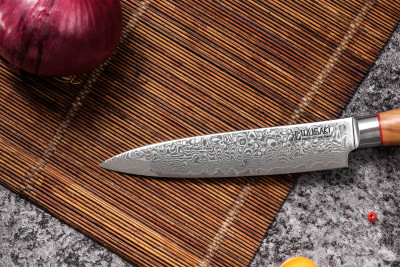 Couteau Wusaki Fujiko 10CR Universel lame damassée 12cm 2