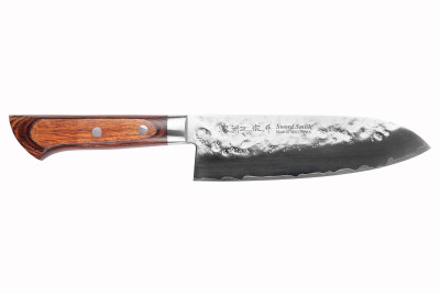 Couteau de cuisine japonais Satake Cutlery Brown Pakka AUS-8 santoku 17cm
