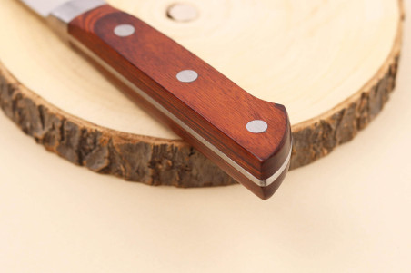 Couteau de cuisine japonais Satake Cutlery Brown Pakka Santoku 15cm