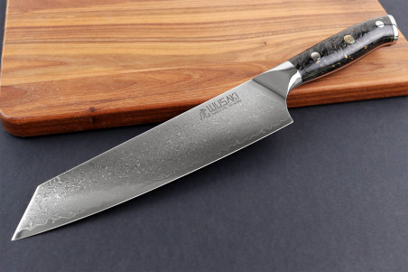 Couteau Wusaki Sakin Damas 10Cr Kiritsuke lame 20cm