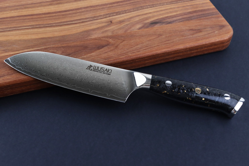 Couteau Wusaki Sakin Damas 10Cr Ko-Santoku lame 13cm