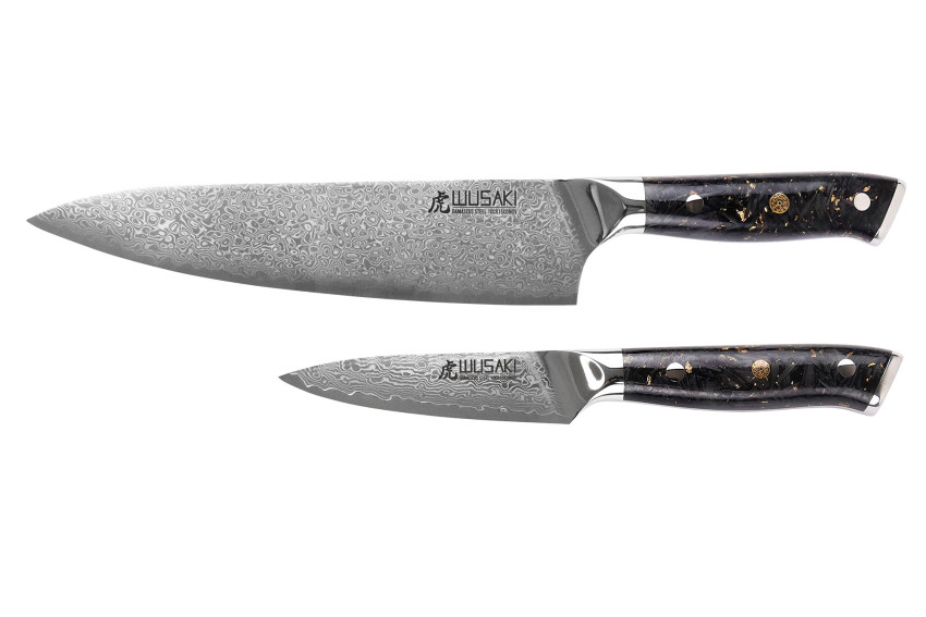 Coffret de couteaux Wusaki Sakin Damas 10Cr 2 pièces - Chef + Office
