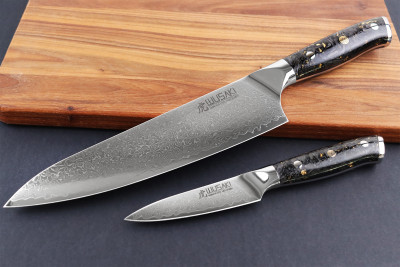 Coffret de couteaux Wusaki Sakin Damas 10Cr 2 pièces - Chef + Office 2