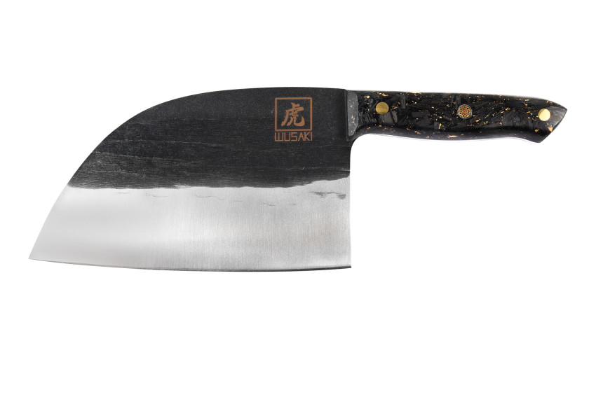 Couteau XL Wusaki BIG ONE brut de forge lame 17,5cm + étui