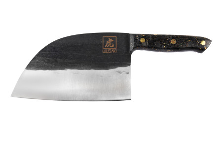 Couteau XL Wusaki BIG ONE brut de forge lame 17,5cm + étui